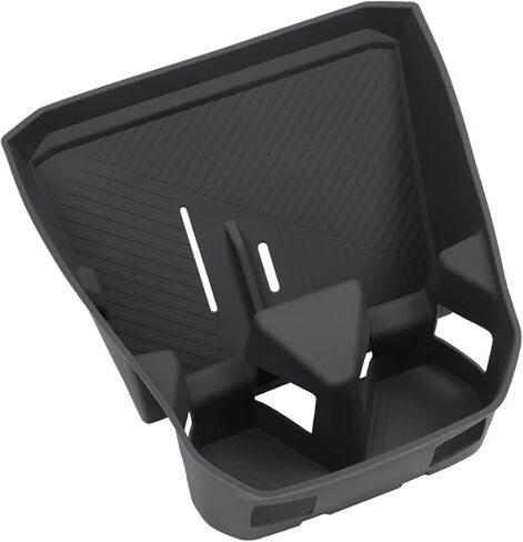 smabee 2 in 1 Wireless Charging Cup Holder Organizer for BMW X3 2025 2026 Center Console Organizer Wireless Charging Protective Pad Silicone Cup Holder Insert Accessories Black in Saudi Arabia