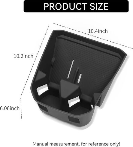 smabee 2 in 1 Wireless Charging Cup Holder Organizer for BMW X3 2025 2026 Center Console Organizer Wireless Charging Protective Pad Silicone Cup Holder Insert Accessories Black in Saudi Arabia
