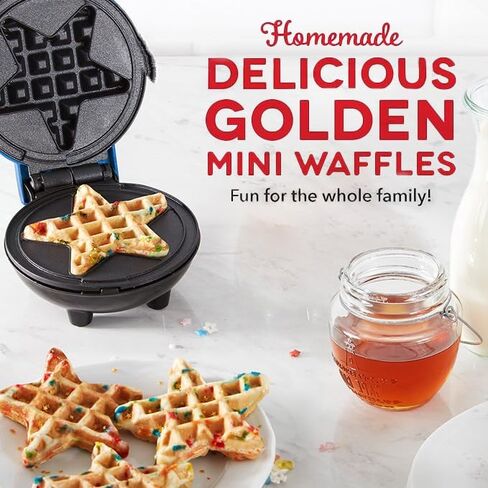 Dash Star Mini Waffle Maker in Navy Blue in Saudi Arabia