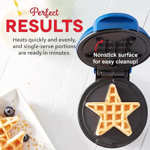 Dash Star Mini Waffle Maker in Navy Blue in Saudi Arabia