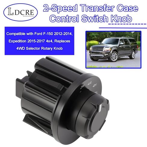 CL3Z-14B166-DA 2-Speed Transfer Case Control Switch Knob Compatible with Ford F-150 2012-2014, Expedition 2015-2017 4x4, Replaces 4WD Selector Rotary Knob in Saudi Arabia
