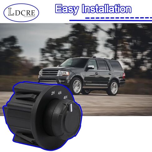CL3Z-14B166-DA 2-Speed Transfer Case Control Switch Knob Compatible with Ford F-150 2012-2014, Expedition 2015-2017 4x4, Replaces 4WD Selector Rotary Knob in Saudi Arabia