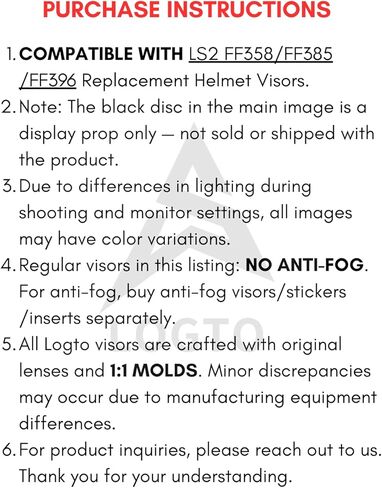 Compatible with LS2 FF358 FF385 FF396 Visor Replacement Motorcycle Helmet Face Shield Helmet Visor UV Protection Anti-Scratch Windproof (Transparent) in Saudi Arabia