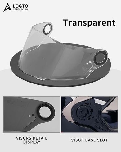 Compatible with LS2 FF358 FF385 FF396 Visor Replacement Motorcycle Helmet Face Shield Helmet Visor UV Protection Anti-Scratch Windproof (Transparent) in Saudi Arabia