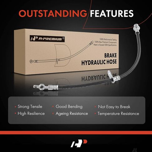 A-Premium Front Diver and Passenger Brake Hydraulic Hose Compatible with Toyota and Lexus Models - Camry 1992-1996, Avalon 1995-1996, ES300 1992-1996 - Replace# 9094702653(Pack of 2) in Saudi Arabia