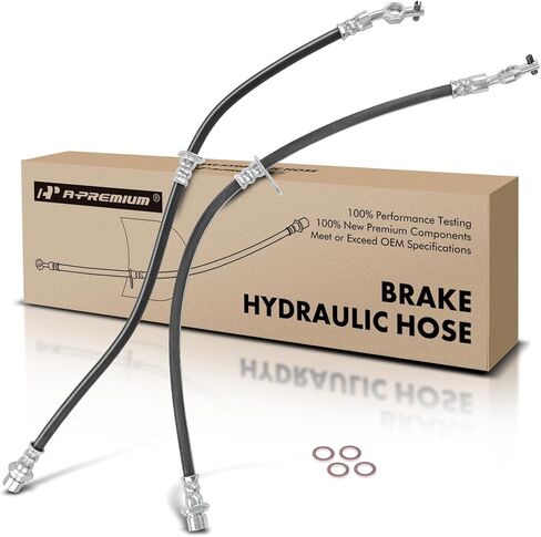A-Premium Front Diver and Passenger Brake Hydraulic Hose Compatible with Toyota and Lexus Models - Camry 1992-1996, Avalon 1995-1996, ES300 1992-1996 - Replace# 9094702653(Pack of 2) in Saudi Arabia