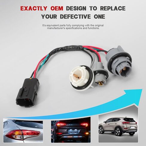 92480D3010 Tail Light Socket and Wire Assembly 92480-D3010 Fit for Tucson 2016 2017 2018 Tail Lamp Socket 6 Hole in Saudi Arabia