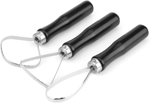 Clay Loop Tools, Sharp Cutting Edges, Soft Handle, Big Loop Sculpture Tool with Steel Flat Wire for Pottery Clay Sculpture in Saudi Arabia