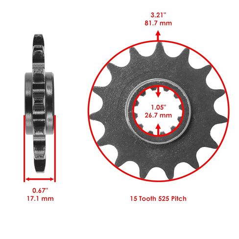 Caltric Drive Chain and Sprockets Kit Compatible with Honda CB600F 599 2004 2006 in Saudi Arabia