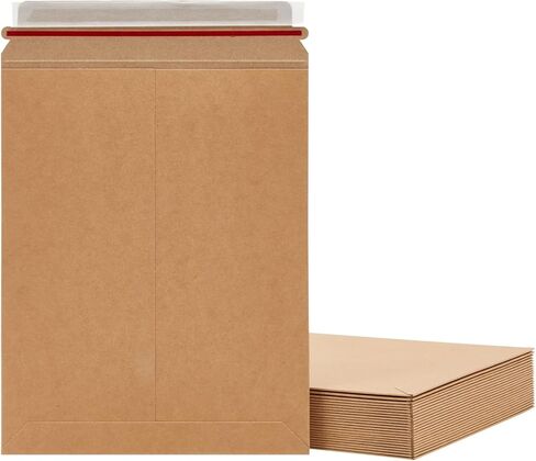 100-Pack Stay Flat Rigid Mailers 7 x 9 Inches with Self Adhesive Seal, Bulk White Cardboard Envelopes for Shipping Photo, Documents, Letters, Packaging Supplies in Saudi Arabia