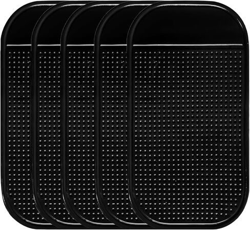 5 PCS Car Dashboard Non Slip Mat, 5.1×2.8 Inch Anti Slide Sticky Pad Fixate Gripping Gel Mat, Multifunctional Extra-Thick Dash Pad for Radar Detector Cell Phone Sunglasses in Saudi Arabia