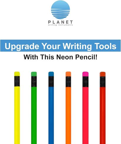 Custom Round Neon Pencil. Promotional Personalized Imprinted Round Pencils. Custom Printed Name/Business/Event Information (Neon Orange, 500 Count, Pack of 1) in Saudi Arabia