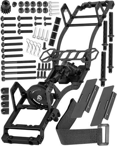 طقم هيكل LCG من ألياف الكربون RC لـ 1/10 SCX10 SCX10 II Capra 1.9 UTB وغيرها من أدوات بناء RC الزاحفة، طقم هيكل LCG المثبت على الأمام، اللون in Saudi Arabia