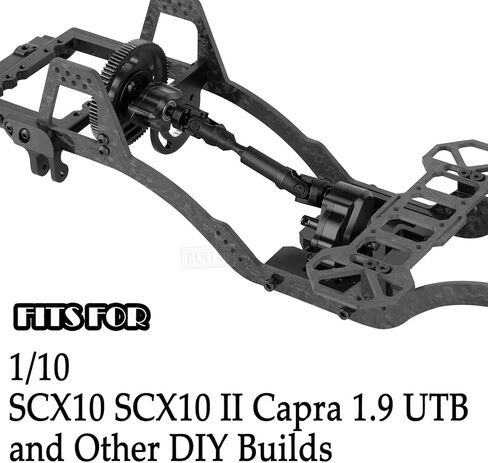 طقم هيكل LCG من ألياف الكربون RC لـ 1/10 SCX10 SCX10 II Capra 1.9 UTB وغيرها من أدوات بناء RC الزاحفة، طقم هيكل LCG المثبت على الأمام، اللون in Saudi Arabia