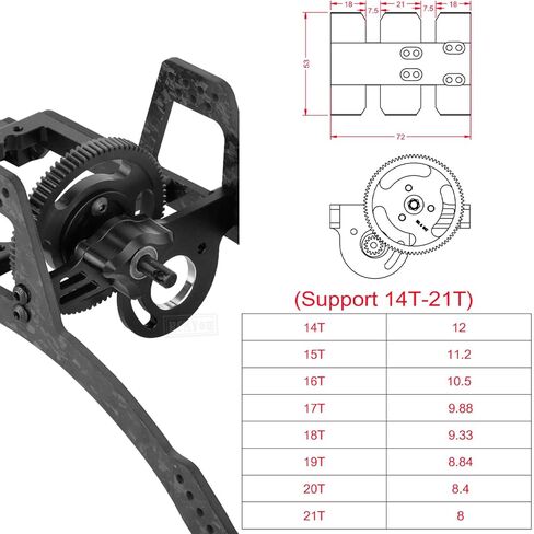 طقم هيكل LCG من ألياف الكربون RC لـ 1/10 SCX10 SCX10 II Capra 1.9 UTB وغيرها من أدوات بناء RC الزاحفة، طقم هيكل LCG المثبت على الأمام، اللون in Saudi Arabia