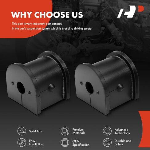 A-Premium 2 x Rear To Frame Sway Bar Bushing Kit, Compatible with Dodge Dakota & Mitsubishi Raider, 2005 2006 2007 in Saudi Arabia