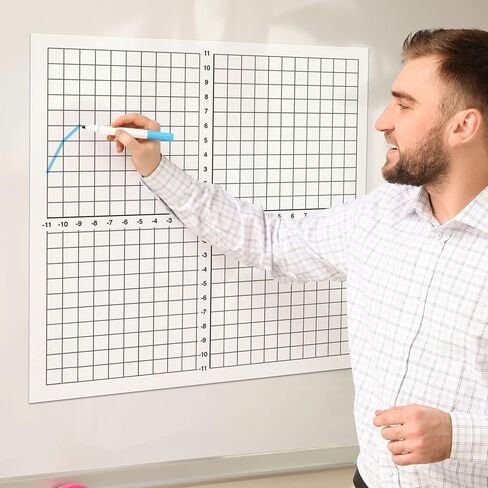 Geyer Instructional Products 503009 Dry Erase Peel and Stick Graph, Low-Tac, 1" Squares, Numbered Axis in Saudi Arabia