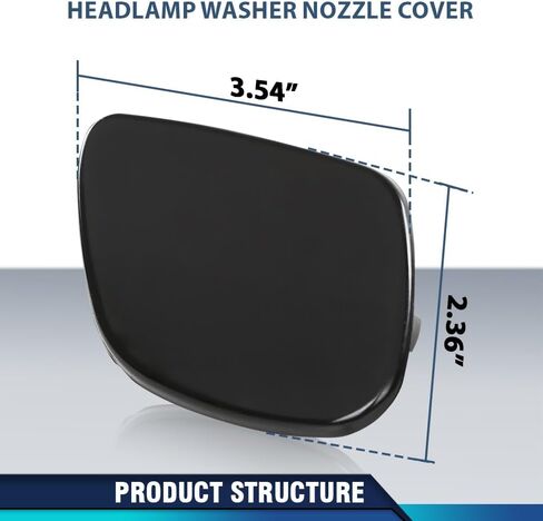 PIT66 Headlamp Washer Nozzle Cover Headlight Cleaning Cap Compatible with Lexus RX330 2004-2006 / RX350 2007-2009 8538148040, 8538148010 in Saudi Arabia