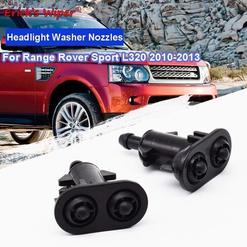 Bumper Tow Hook Cover Cap 2Pcs Front Headlight Washer Jet Nozzles Compatible with Land Rover Range Rover Sport L320 2010-2013 OE# LR015359 LR015358 Replacement Windshield Wiper in Saudi Arabia