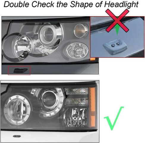 Bumper Tow Hook Cover Cap 2Pcs Front Headlight Washer Jet Nozzles Compatible with Land Rover Range Rover Sport L320 2010-2013 OE# LR015359 LR015358 Replacement Windshield Wiper in Saudi Arabia