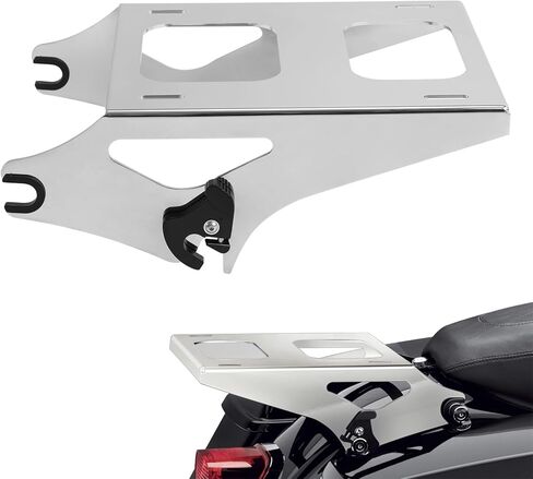 TCT-MOTORPARTS Chopped Luggage Kit w/Backrest Pad +Black Two-Up Mounting Rack Fit For 2017 Street Glide Special Velocity Red Sunglo 2017S in Kuwait