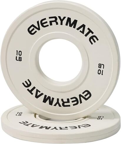 EVERYMATE Change Weight Plates 1.25LB 2.5LB 5LB 10LB Set Fractional Plate Olympic Bumper Plates for Cross Training Bumper Weight Plates Steel Insert Strength Training Weight Plates in Saudi Arabia