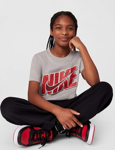 NIKE Court Borough Low Recraft Boys DV5457-105 (White/Pink Foam), Size 12 in Kuwait