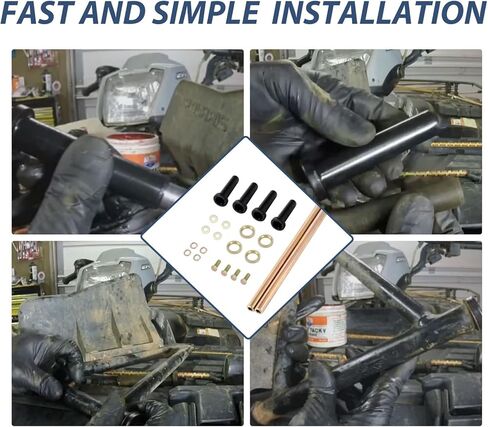 يحل طقم عمود البطانة الأمامي السفلي على شكل حرف A محل 7501093 - متوافق مع Polaris Sportsman 500 700 800 570 400، Trail Blazer & Scrambler، مجموعة إعادة بناء التعليق مع الأجهزة (Repl. 5020681) in Kuwait