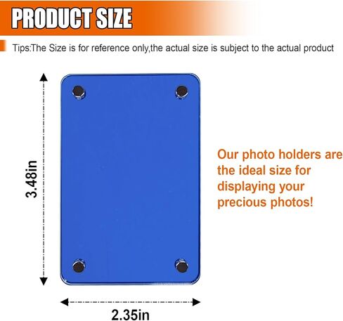 Car Sun Visor Photo Holder, Universal Magnetic Photo Clip, Acrylic Car Visor Decoration Picture Frame, Personalized Cars Accessories for Display Your Photographs (Transparent) in Saudi Arabia