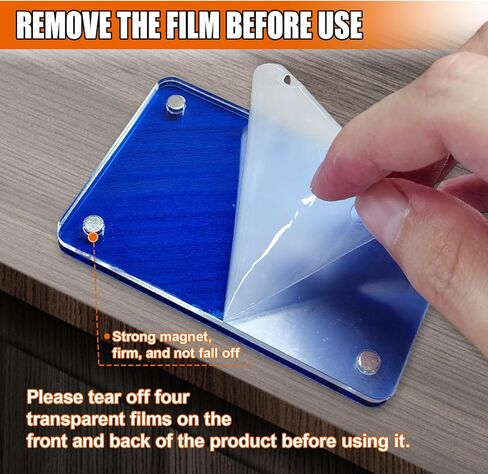 Car Sun Visor Photo Holder, Universal Magnetic Photo Clip, Acrylic Car Visor Decoration Picture Frame, Personalized Cars Accessories for Display Your Photographs (Transparent) in Saudi Arabia