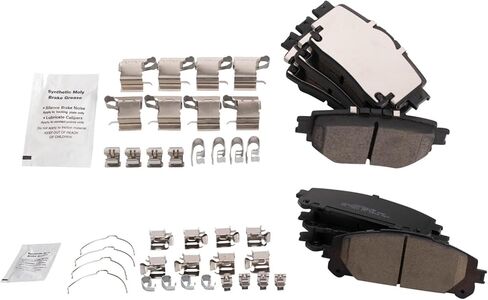 Front and Rear Brake Pad Set Ceramic Hardware Compatible with 2020-2021 Toyota Highlander in Saudi Arabia