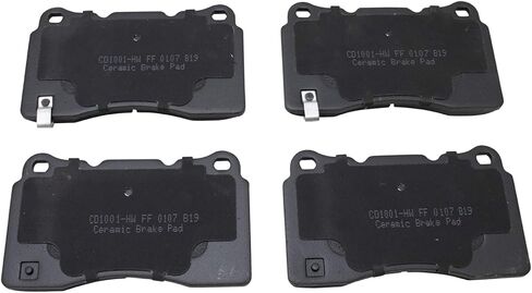 Front and Rear Brake Pad Set Ceramic Hardware Compatible with 2004-2007 Cadillac CTS 2006-2009 STS 2017 Chevrolet Camaro in Saudi Arabia