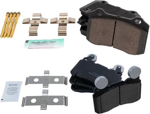 Front and Rear Brake Pad Set Ceramic Hardware Compatible with 2012-2016 Tesla S in Saudi Arabia