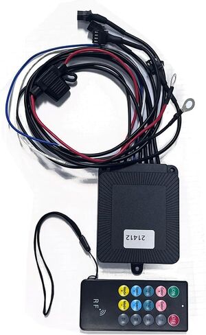 18 Kinds of Color Dual Remote RGB Music Controller for Motorcycle LED Accent Strip Light with Brake Function in Kuwait