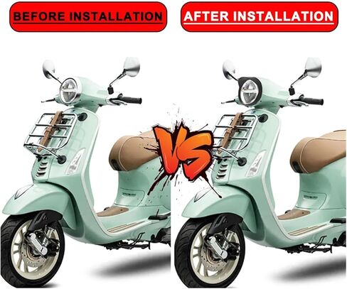 Motorcycles Round Headlight Housing Headlamp Trim Ring Mount Bracket Cover For Vespa primavera For spring 125 150 2014-2020 2021,Bright Lights in Saudi Arabia