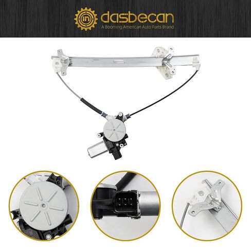 Dasbecan Front Passenger Side Power Window Regulator with Motor Assembly 6Pins Comptible with 2003-2007 Honda Accord(Sedan 4-Door Only) Replace #741-307, 72210SDAA02 in Saudi Arabia