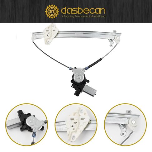Dasbecan Front Passenger Side Power Window Regulator with Motor Assembly 6Pins Comptible with 2003-2007 Honda Accord(Sedan 4-Door Only) Replace #741-307, 72210SDAA02 in Saudi Arabia