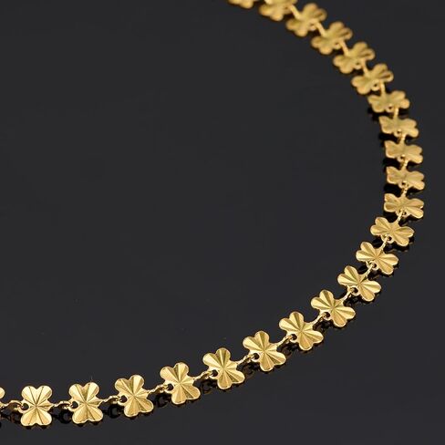 UMAOKANG 13 Feet Gold Plated Jewelry Chain on Spool, Stainless Steel Circle Chains for Jewelry Making in Saudi Arabia