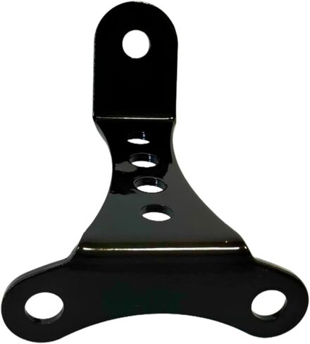 Universal Motorcycle Headlight Bracket Mount, No-Brow Powder Coated Black, Fits Harley Sportster Big Twin Triumph, Bottom Bolt-On 3.5" Riser Spacing in Saudi Arabia