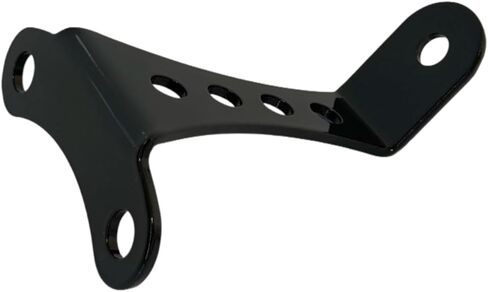 Universal Motorcycle Headlight Bracket Mount, No-Brow Powder Coated Black, Fits Harley Sportster Big Twin Triumph, Bottom Bolt-On 3.5" Riser Spacing in Saudi Arabia