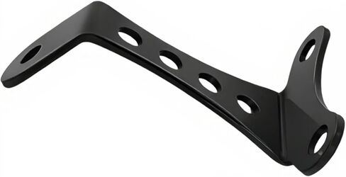 Universal Motorcycle Headlight Bracket Mount, No-Brow Powder Coated Black, Fits Harley Sportster Big Twin Triumph, Bottom Bolt-On 3.5" Riser Spacing in Saudi Arabia