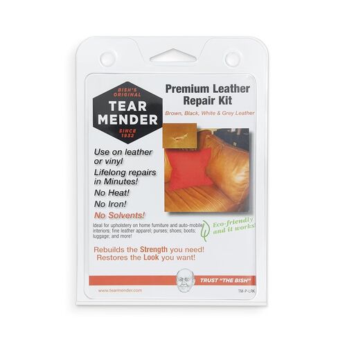Tear Mender Premium Leather Repair Kit with Patches and Color Refinish Compound, 2 oz Bottle, TM-P-LRK in Saudi Arabia