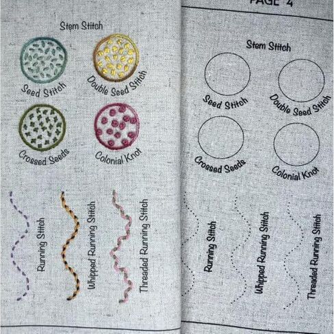 مجموعة كتب غرز التطريز، 2026 كتاب جديد محمول لجميع غرز التطريز مع مجموعة أدوات كاملة وبرامج تعليمية تعليمية، ودليل شامل بأنماط مختلفة، للمبتدئين وعشاق الحرف اليدوية in Kuwait