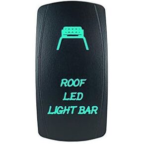 شريط إضاءة LED للسقف بإضاءة خلفية ليزر أخضر 20 أمبير 12 فولت، ضوء LED تشغيل/إيقاف STV لرياضة السيارات in Kuwait