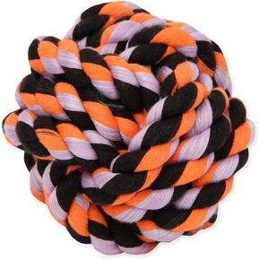 Mammoth Flossy Chews Monkey Fist Ball Premium Cotton-Poly Rope Dog Chew Toy & Fetch Toy for Small to Medium Dogs - Large 4.75' - Assorted Colors in Kuwait