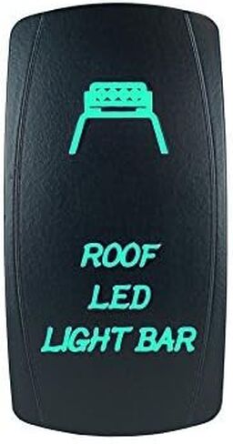 شريط إضاءة LED للسقف بإضاءة خلفية ليزر أخضر 20 أمبير 12 فولت، ضوء LED تشغيل/إيقاف STV لرياضة السيارات in Kuwait