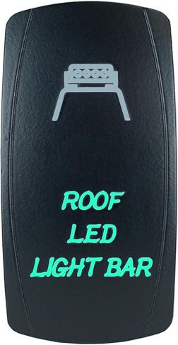 شريط إضاءة LED للسقف بإضاءة خلفية ليزر أخضر 20 أمبير 12 فولت، ضوء LED تشغيل/إيقاف STV لرياضة السيارات in Kuwait