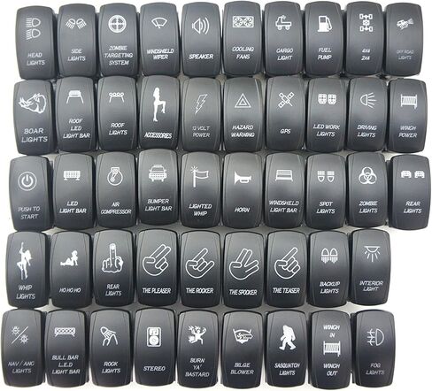 شريط إضاءة LED للسقف بإضاءة خلفية ليزر أخضر 20 أمبير 12 فولت، ضوء LED تشغيل/إيقاف STV لرياضة السيارات in Kuwait