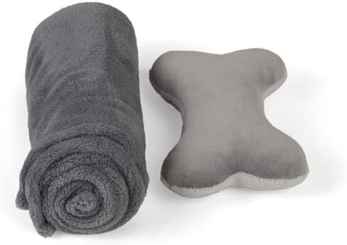 EveryYay Essentials Snooze Fest Dog Bed Bundle, 22" L X 18" W, Pink in Saudi Arabia
