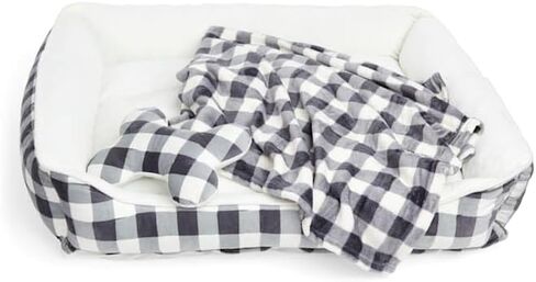 EveryYay Essentials Snooze Fest Dog Bed Bundle, 22" L X 18" W, Pink in Saudi Arabia